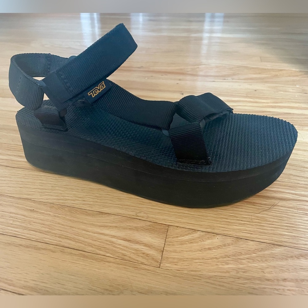 Teva Black Platform Sandal